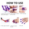 WEILUSI 50pcs Nail Polish Protector for Fingers U-Shape Tape Polish