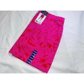 Rafaella Women's Comfort Waistband Front Pockets Stretch Skort 2XL pink Floral