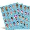 Unique LOL Surprise Multi-color Paper Sticker Sheets (Pack of 4)
