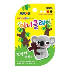 JQ Mini Clay Koala Making Kit 7.5g 4 Colors Eye Shape Clay, Birthday Gift for Elementary School Students / 미니클레이 코알라만들기 7.5g 4색 눈모양 초등학생생일선물 클레이