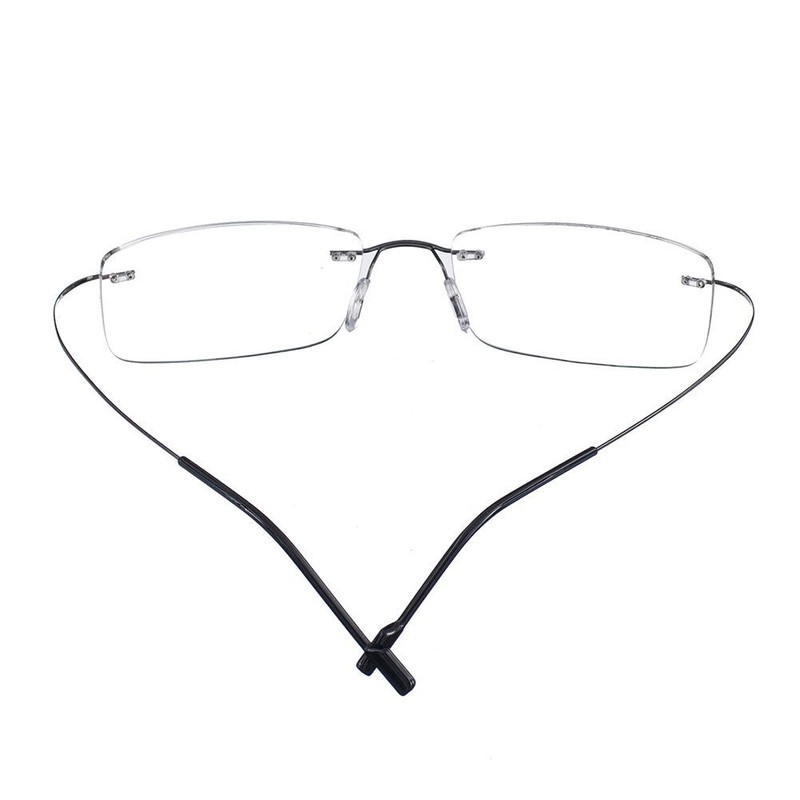 Rongchy Super Light 100% Titanium Working Rimless Reading Glasses +1.00