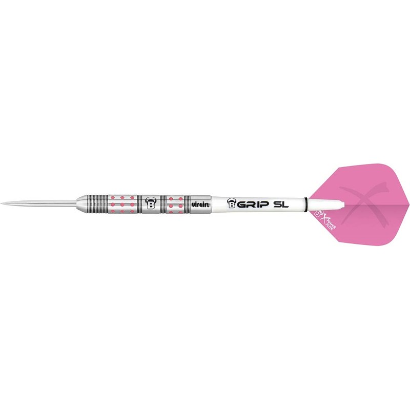 Bull's Virgirl Vr1 Steel Dart 21g, Silver/Pink