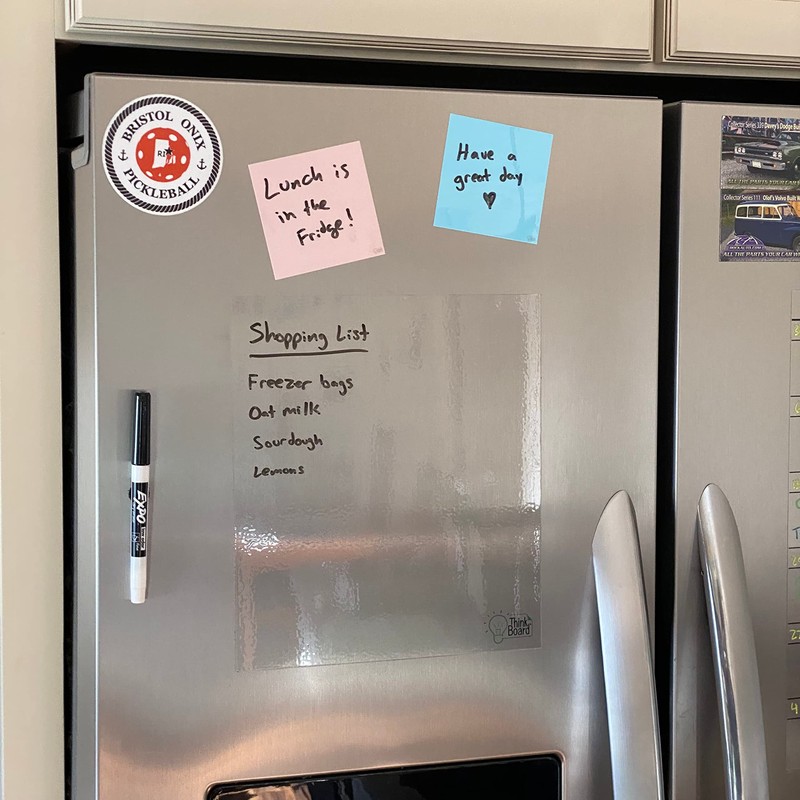 Reusable Sticky Notes – 48-Pack Whiteboard Self-Stick Notes – Dry/Wet