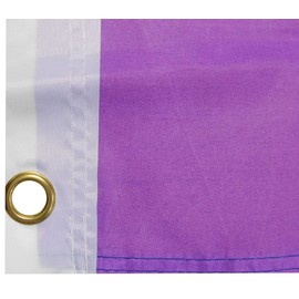 Trade Winds Drag Queen Crown Purple White Blue Premium Quality Fade Resistant 3x5 3'x5' 68D Woven Poly Nylon Flag Banner, Multi