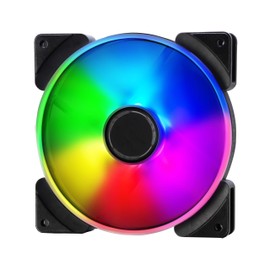 Fractal Design Prisma AL-14 – 140mm Silent computer Fan - Six addressable RGB LEDs - ARGB - Optimized for Silent Computing and High Airflow - LLS Bearings - TripWire Technology - RGB (3-pack)