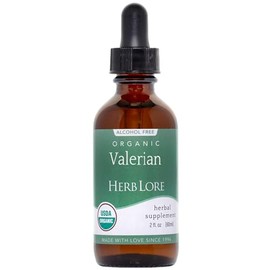 Herb Lore Tintura orgánica de raíz de valeriana, gotas de extracto líquido, ayuda para dormir para niños y adultos, sin alcohol, 2 onzas líquidas
