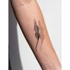 Semi Permanent Tattoos, Crocodile with 3D Shadow Design, Medium
