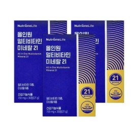 Nutrione All-in-One Multivitamin Mineral 21 700mg 30 tablets 3 units/mjc / 뉴트리원 올인원 멀티비타민 미네랄 21 700mg 30정 3개/mjc