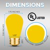 OHLECTRIC S14 Ceramic Yellow String Light Bulbs with E26 Base