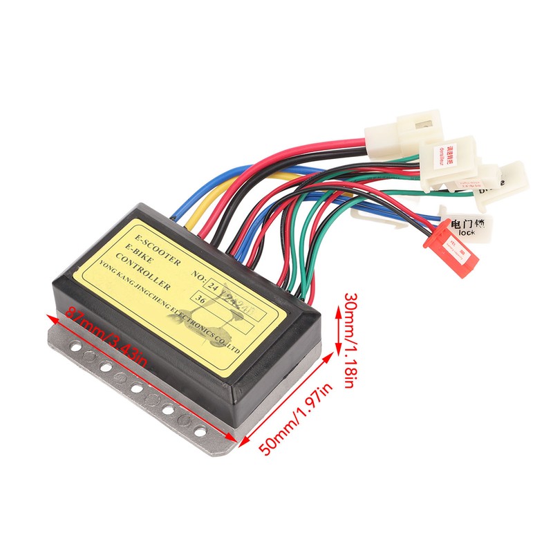 24V Brushless Motor Speed Controller Kit with Throttle Grip for