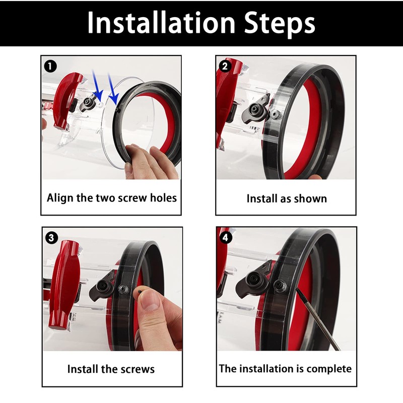 KiimSin Dust Container Upper Fixed Seal Ring Replacement for Dyson