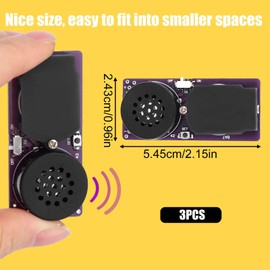 BTFO 3pcs Prank Fart Noise Makers, Hidden Le Tooter Prank Sound Maker with 20 Fart Sounds Cricket Noise Maker Pooter Machine Prankster Stuff for Adults Party Home School Party (Purple)