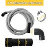 8 FT Dishwasher Drain Hose Replacement for 1 Inch, 7/8