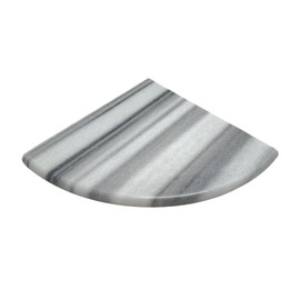 Tenedos Equator Marmara Marble Corner Shelf 9 Inch Polished for Bathroom Showers