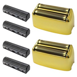 Electric Shaver Razor Foil & Knife Set Suitable for FXFS2G/FXFS2 Single-stick Cordless Metal Dual Foil Shaver(Pack of 2,Golden) Upgraded Version