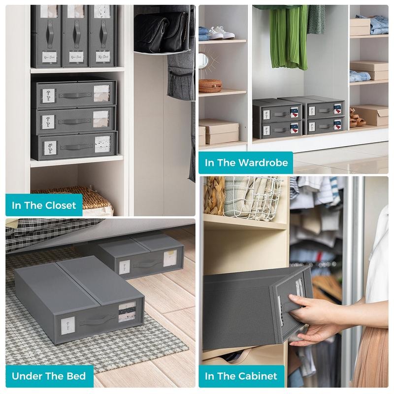 Bed Sheet Organizers and Storage (Queen or King Size), Foldable