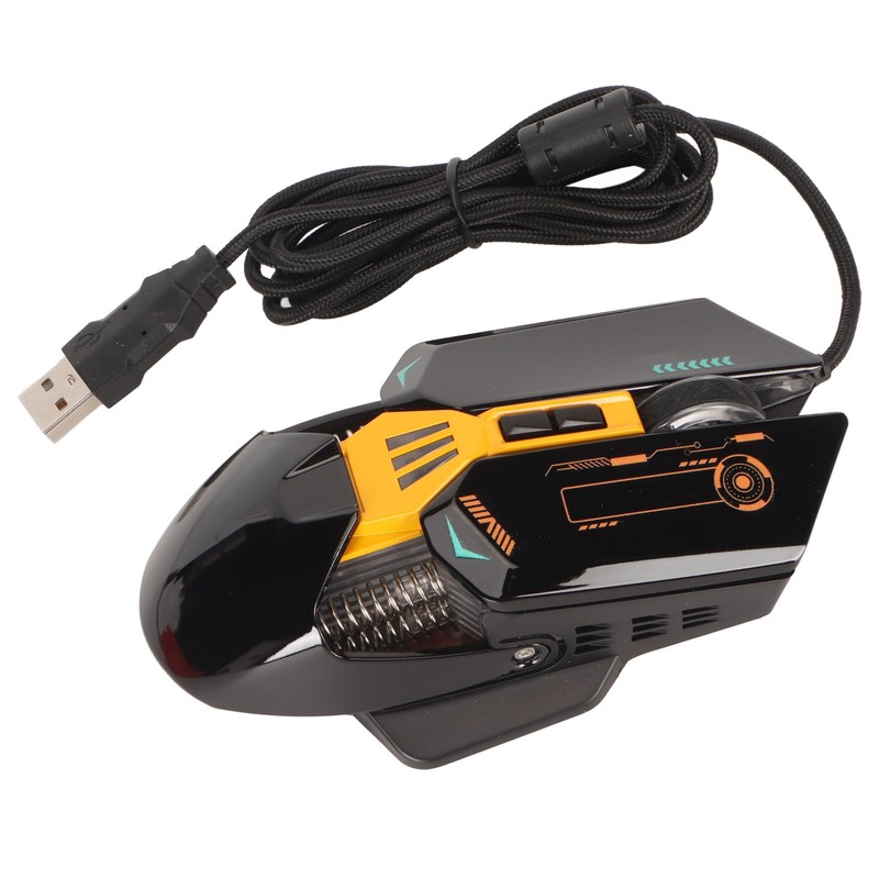 Wired Mouse Ergonomic RGB Backlit Adjustable DPI 7 Programmable Keys