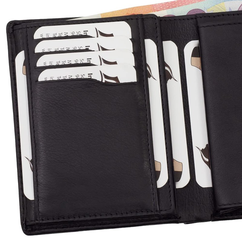 Leather RFID Men's Wallet with Space for Over 8 Cards