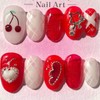 (3+1) Tsetse handmade nail tips - Petit Almond / (3+1)