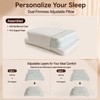 CPAP Side Sleeping Pillow, 3-Layer Adjustable Memory Foam Neck Support