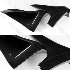 Unbranded 2PCS BLACK REAR BUMPER MUD GUARDS POLYURETHANE LIP FOR 03-07 INFINITI G35 COUPE
