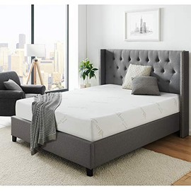 AC Pacific Soft Aloe Collection 6 Inch Luxury Soft Bedroom Aloe Vera Extract Infused Fabric Covered Memory Foam Mattress, Twin Size