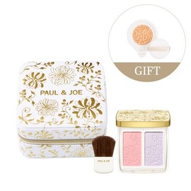 Paul & Joe [Paul & Joe] [Planning] Versailles Blusher Choose 2 Mini Brush Set (Versailles Pouch + UV Cushion Miniature) / [폴앤조] [기획] 베르사유 블러셔 택2 미니브러시 세트 (베르사유 파우치+UV쿠션 미니어처)