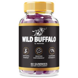 Wild Buffalo Gummies – Advanced Daily Support Formula with Premium Blend to Help Sustain Natural Energy, Active Lifetyle & Daily Performance, WildBuffalo Easy-to-Chew Gummys (60 Gummies)