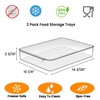 vacane 2 Pack Deli Meat Container for Fridge, Bacon Container