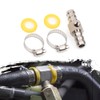 BARTOO 1/2” Fuel Line Fuel Pressure Barbed Push Lock T-Fitting