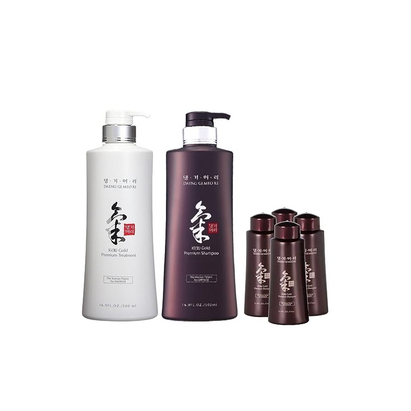 Daeng Gi Meo Ri- Ki Gold Premium Shampoo+Treatment Set, Effectively