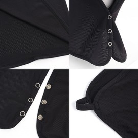 WITHMOONS Sun Face Neck Drape Protection UV Sun Shield Sun Visor Cooling Protection Black