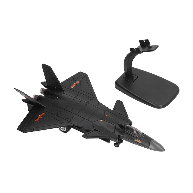 Metal Plane Model Crafted with Stand Accessories Decorative Alloy Metal