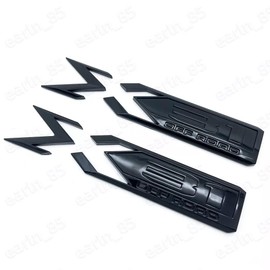 Pair Set Sierra 1500 X31 Off Road Emblems 3D Rear Bodyside Truck Bed Decal Badge Nameplate Replacement for 2019-2022 Sierra 84682662 (Gloss Black)