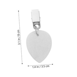 FUNOMOCYA 4pcs Decorative Tablecloth Weights with Metal Clip Marble Design for Outdoor Picnics Parties Home Use Prevent Wind Blowing Tablecloths Away