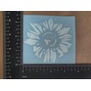 Sunflower Decal 4 Pack: Assorted Sunflowers (White, Small ~3.5")