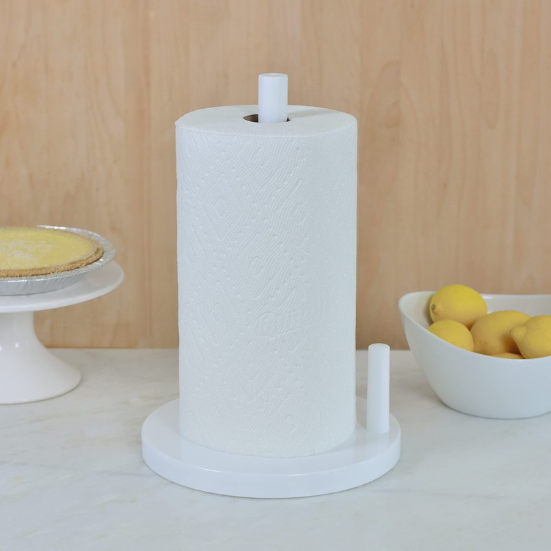 Youngever Plastic Paper Towel Holder, Upright Towel Holder Stand for