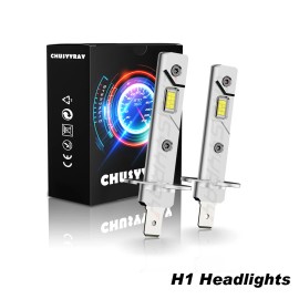 CHUSYYRAY H1 6000K Super Bright White 40000LM CSP LED Headlight Bulb Kit High Low Beam DRL