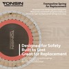 YONSIN 5 Inch Trampoline Springs Heavy Duty with Swivel &