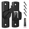 Black Barn Door Latches, 90/180 Degree Gate Lock, Flip Gate