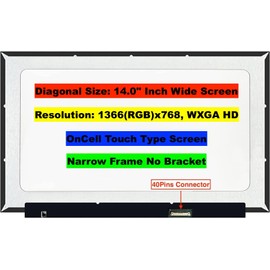 EM EMAJOR TECH New Screen Replacement for or HP 14-DQ0011DX 14-DQ2013DX L61949-001 Touch + Digitizer Touchscreen High End LCD LED Display Panel with Set of Tape