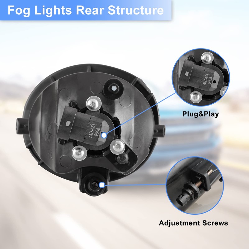ROXX Fog Light Set for 2001-2007 Toyota Sequoia, 2000-2006 Toyota
