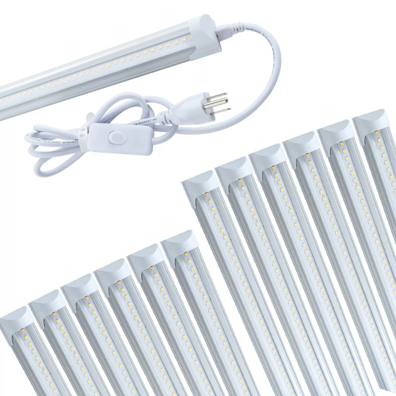 SOSEN 4FT 12 Pack LED Shop Light T8 Linkable Ceiling