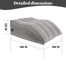 DASIAUTOEM Leg Raiser Cushion, Vein Cushion, Inflatable Wedge Cushion, Leg Rest Wedge Cushion Support Cushion for Legs & Knees, Comfort Leg Cushion for Sleeping, Breathable, Washable