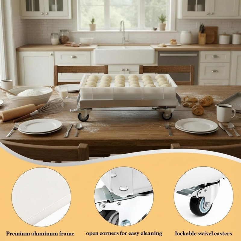 DaisyInner 26" x 18" x 6" Bun Dough Pan Flat