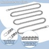 PH PandaHall 1 Strand 63 Inches DIY Iron Flat Chain