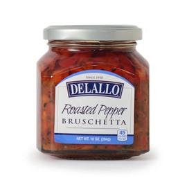 DeLallo Roasted Pepper Bruschetta, 10oz Jar, 6-Pack