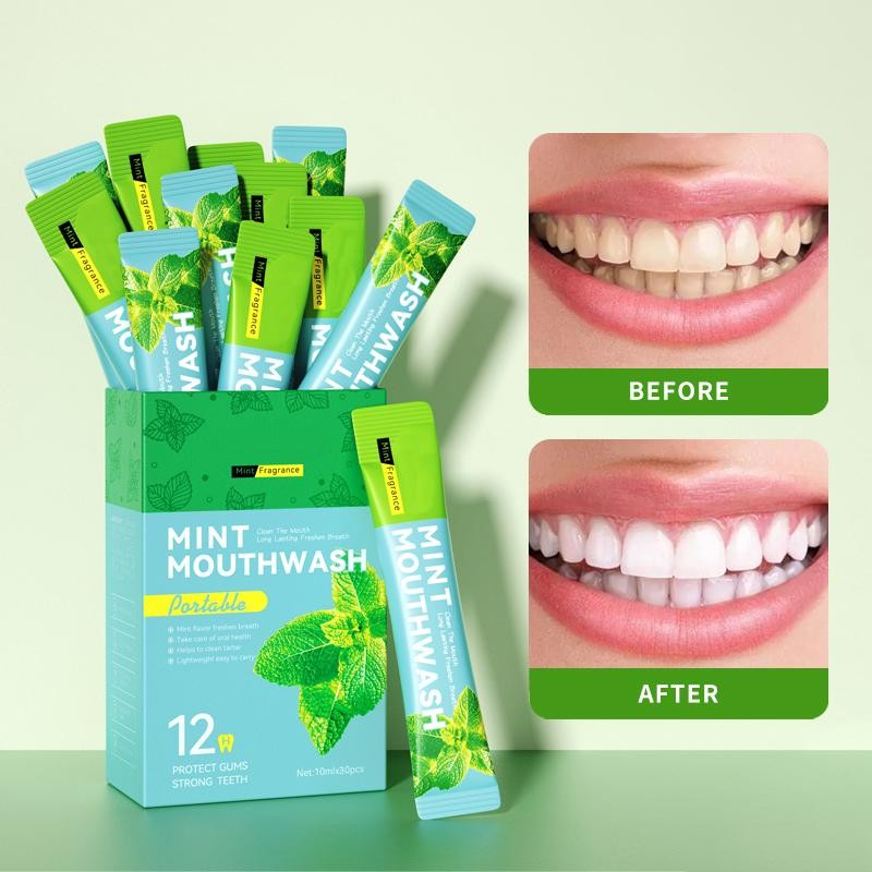 NBGRLVS Strong Mint Mouthwash Alcohol Free, Mouth Wash for Adults,