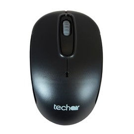 Wireless mouse black. Silent button feature