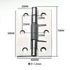Hardbase Metal Spring Hinges Door Butt Hinges Stainless Steel (4